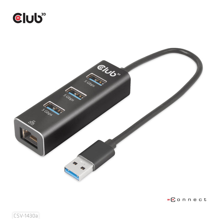 EAN 8719214472801 - CLUB3D CSV-1430a Alámbrico USB 3.2 Gen 1 (3.1 Gen 1) Type-A Negro imagen 2