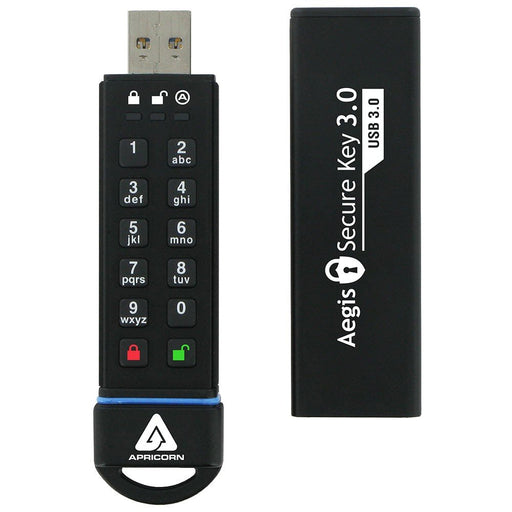 EAN 0708326914086 - Apricorn Aegis Secure Key 3.0 unidad flash USB 30 GB USB tipo A 3.2 Gen 1 (3.1 Gen 1) Negro imagen 1