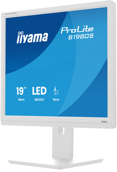 EAN 4948570125432 - iiyama ProLite B1980S-W1 pantalla para PC 48,3 cm (19") 1280 x 1024 Pixeles SVGA LED Blanco imagen 3