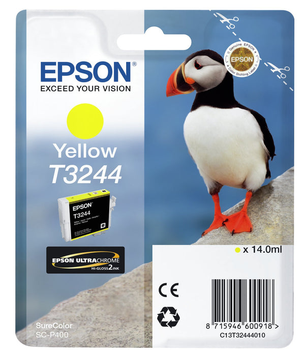 EAN 8715946600918 - Epson T3244 cartucho de tinta 1 pieza(s) Original Amarillo imagen 1