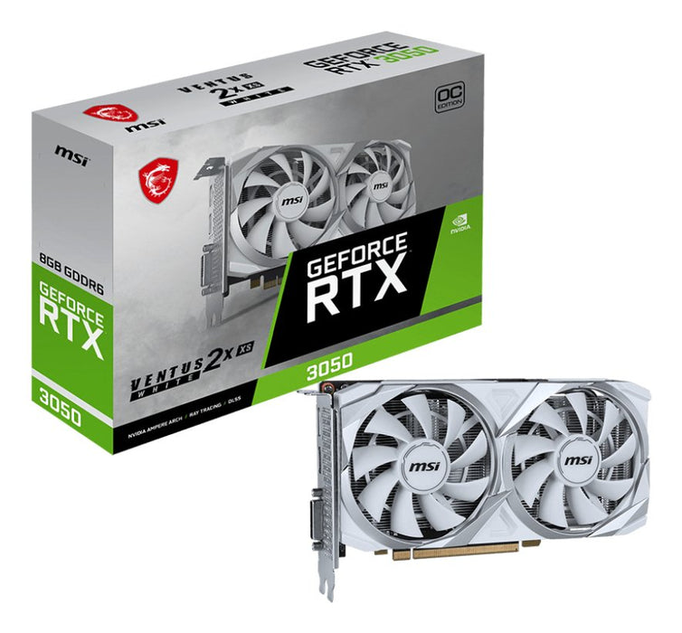 EAN 4711377249430 - MSI VENTUS RTX 3050 2X XS WHITE 8G OC NVIDIA GeForce RTX 3050 8 GB GDDR6 imagen 2