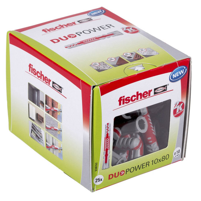 EAN 4048962262193 - Fischer DUOPOWER 10 x 80 25 pieza(s) 80 mm imagen 1