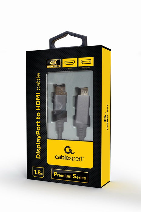 EAN 8716309118996 - Gembird CC-DP-HDMI-4K-6 adaptador de cable de vídeo 1,8 m DisplayPort HDMI tipo A (Estándar) Negro imagen 3
