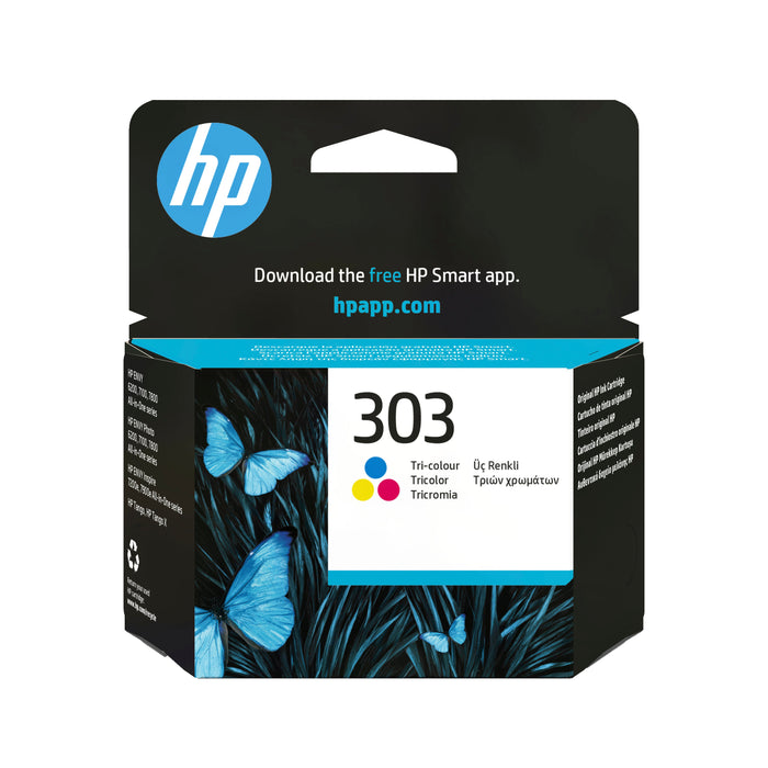 EAN 0190780570975 - HP 303 Tri-color Original Ink Cartridge cartucho de tinta 1 pieza(s) Rendimiento estándar Cian, Magenta,  imagen 1