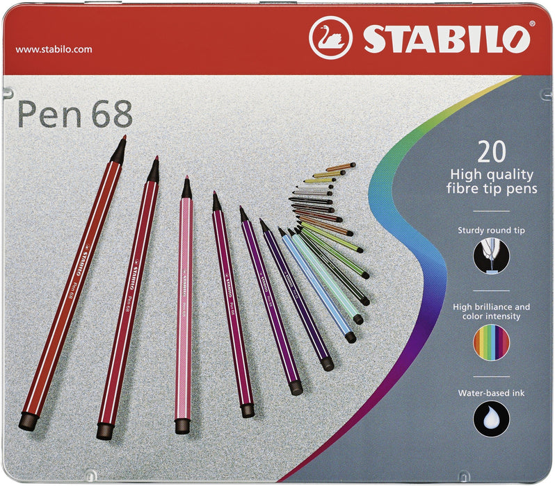 EAN 4006381327206 - STABILO Pen 68 rotulador Multicolor 20 pieza(s) imagen 1