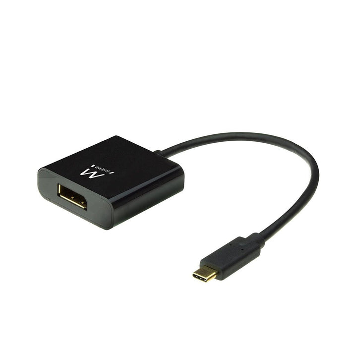 EAN 8054392619618 - Ewent EW9825 adaptador de cable de vídeo 0,15 m USB Tipo C DisplayPort Negro imagen 1