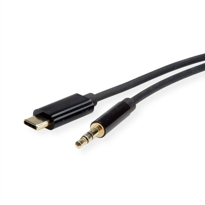 EAN 7630049613287 - ROLINE 12033218 cable de audio 3 m 3,5mm USB Tipo C Negro imagen 1