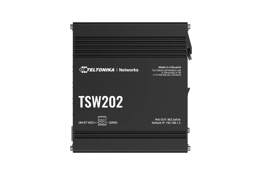 EAN 4779051840281 - Teltonika TSW202 Gestionado L2 Gigabit Ethernet (10/100/1000) Energía sobre Ethernet (PoE) Aluminio, Azul imagen 1