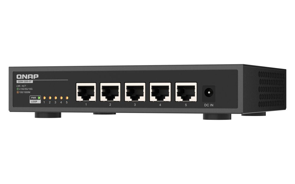 EAN 4711103085646 - QNAP QSW-3205-5T switch No administrado 10G Ethernet (100/1000/10000) Escritorio Negro imagen 2