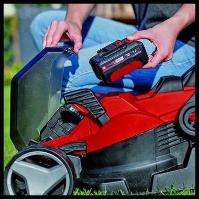 EAN 4006825645026 - Einhell GE-CM 36/34-1 Li-Solo Cortacésped de empuje a gasolina Batería Negro, Rojo imagen 5