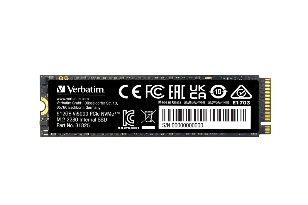 EAN 0023942318255 - Verbatim Vi5000 512 GB M.2 PCI Express 4.0 NVMe 3D NAND imagen 5