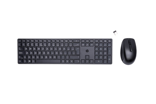 EAN 0196188141069 - HP 650 Wireless Keyboard and Mouse Combo teclado Ratón incluido Hogar RF inalámbrico QWERTY Negro imagen 1
