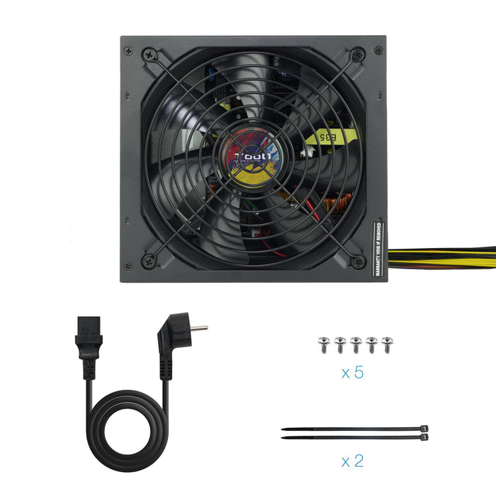 EAN 8433281010307 - TooQ TQAPOLO-700SP unidad de fuente de alimentación 700 W 20+4 pin ATX ATX Negro imagen 6