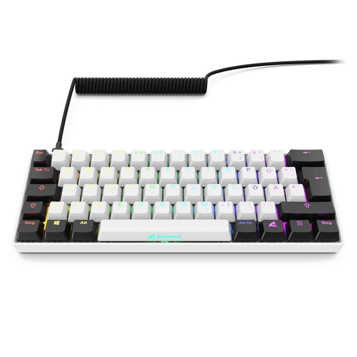 EAN 4044951041886 - Sharkoon SGK50 S4 teclado Hogar USB QWERTZ Alemán Blanco imagen 3