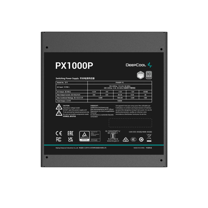 EAN 6933412717195 - DeepCool PX1000P unidad de fuente de alimentación 1000 W 20+4 pin ATX ATX Negro imagen 3