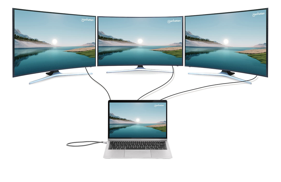 EAN 0766623190305 - Manhattan 190305 base para portátil y replicador de puertos Alámbrico USB 3.2 Gen 1 (3.1 Gen 1) Type-C Pl imagen 7