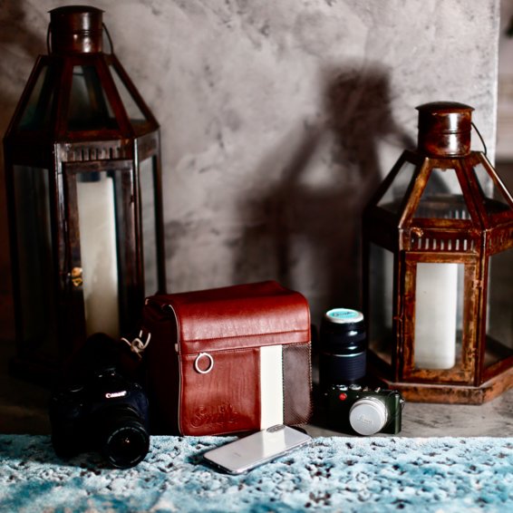 EAN 8420738165352 - Smile 111653540199 estuche para cámara fotográfica Bandolera Marrón, Blanco imagen 10