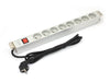 EAN 5907772590461 - Digitus A-19-STRIP-2-IMP unidad de distribución de energía (PDU) 8 salidas AC 1U Blanco imagen 2