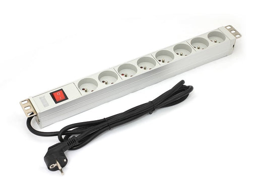 EAN 5907772590461 - Digitus A-19-STRIP-2-IMP unidad de distribución de energía (PDU) 8 salidas AC 1U Blanco imagen 2