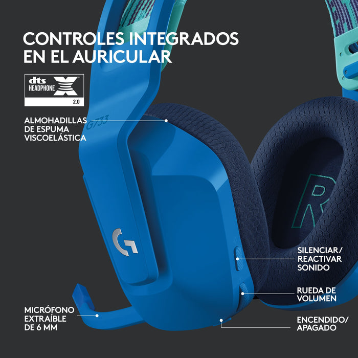 EAN 5099206091788 - Logitech G 981-000943 auricular y casco Auriculares Inalámbrico Diadema Juego Azul imagen 11