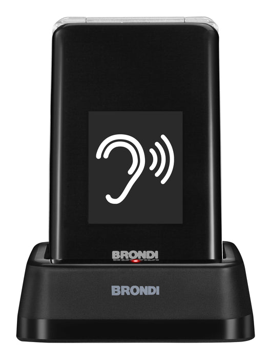EAN 8015908820607 - Brondi 10282060 teléfono móvil 7,11 cm (2.8") 119 g Negro, Plata Teléfono para personas mayores imagen 5