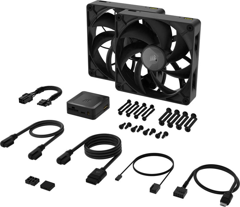 EAN 840006683070 - Corsair iCUE LINK RX140 MAX Carcasa del ordenador Ventilador 14 cm Negro 2 pieza(s) imagen 2