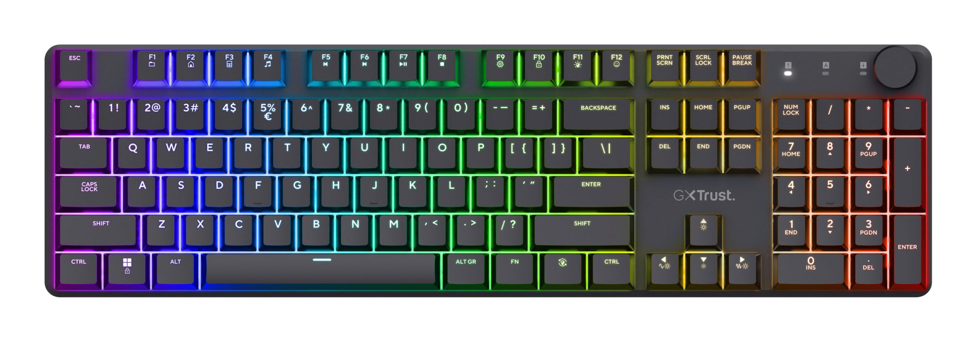 EAN 8713439253689 - Trust GXT 868 Torix teclado Juego USB + RF Wireless + Bluetooth QWERTY Inglés de EE. UU. Negro imagen 3