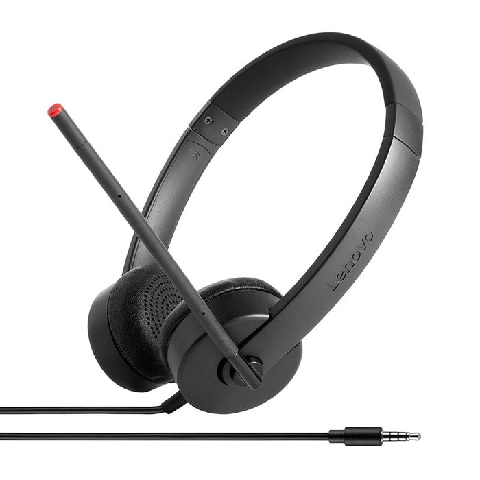 EAN 0889955751690 - Lenovo Stereo Analog Auriculares Alámbrico Diadema Oficina/Centro de llamadas Negro imagen 1