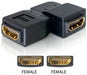 EAN 4043619650781 - DeLOCK Adapter HDMI female > HDMI female 90° left HDMI 1.3 Negro imagen 1