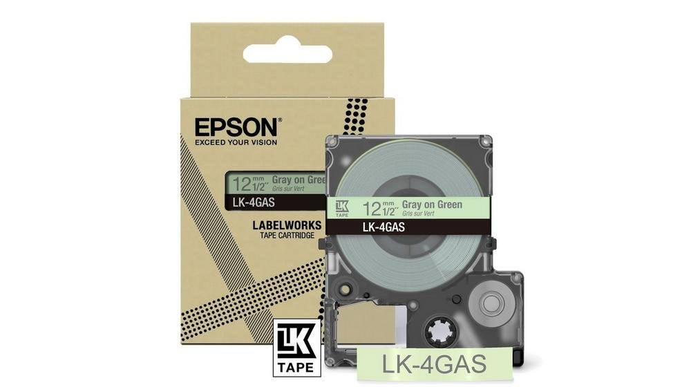 EAN 8715946713946 - Epson LK-4GAS Gris, Verde claro imagen 1