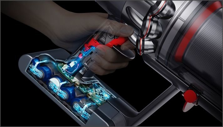 EAN 5025155090121 - Dyson V11 Fluffy Aspiradora escoba 2 en 1 Batería Secar Sin bolsa Níquel, Rojo imagen 16