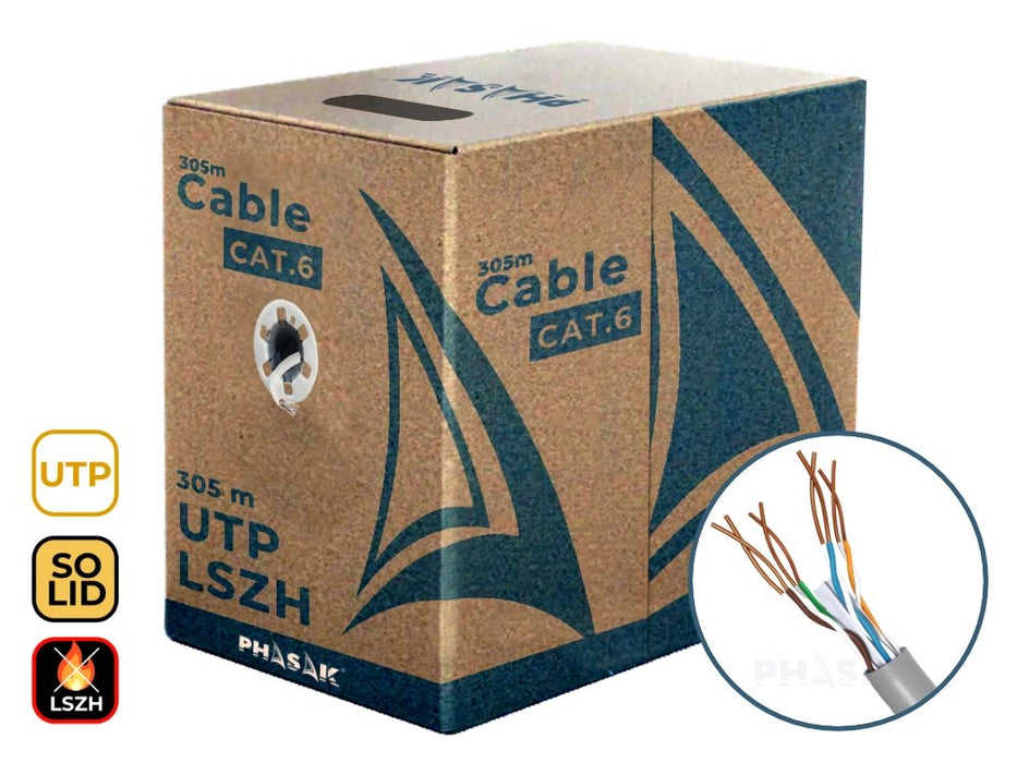 EAN 5605922028658 - Phasak PHR 6301 cable de red Gris Cat6 U/UTP (UTP) imagen 1