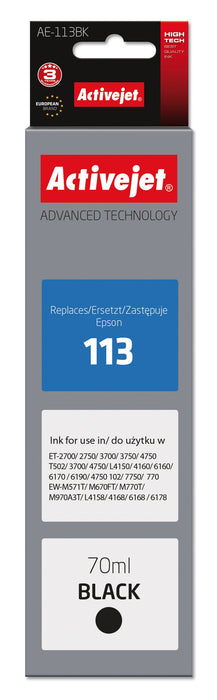 EAN 5901443115656 - Activejet AE-113BK cartucho de tinta 1 pieza(s) Compatible Rendimiento estándar imagen 1
