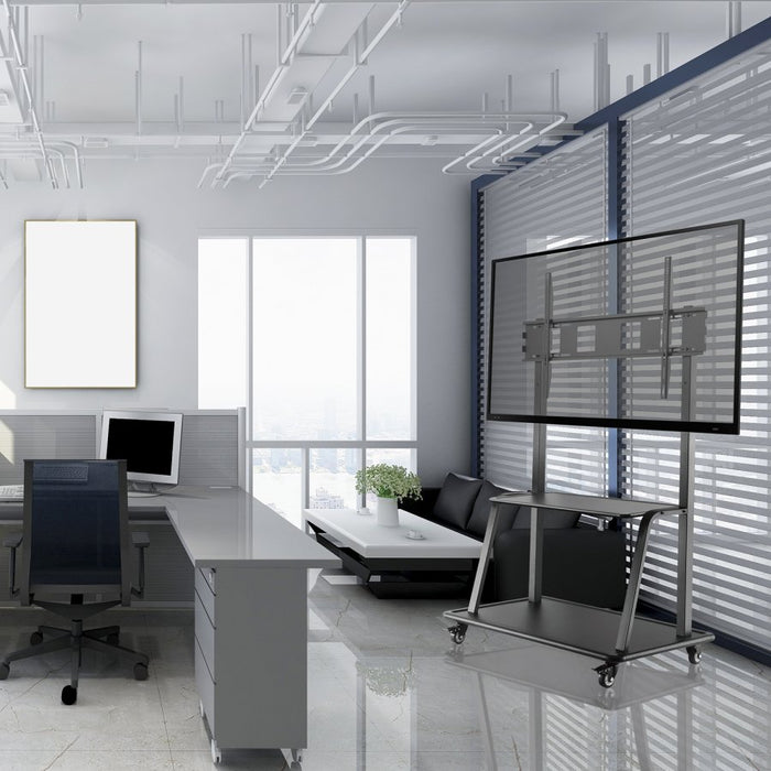 EAN 0662919114621 - V7 TVCART3 soporte para TV 2,67 m (105") Negro imagen 8