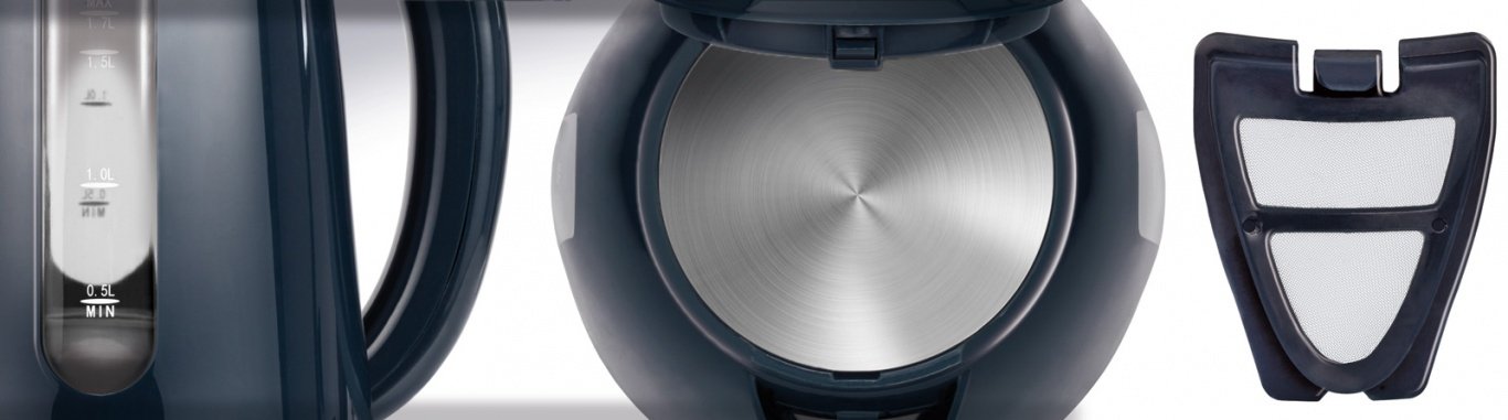 EAN 5901308015411 - MPM MCZ-85/G1 tetera eléctrica 1,7 L 2200 W Negro imagen 3