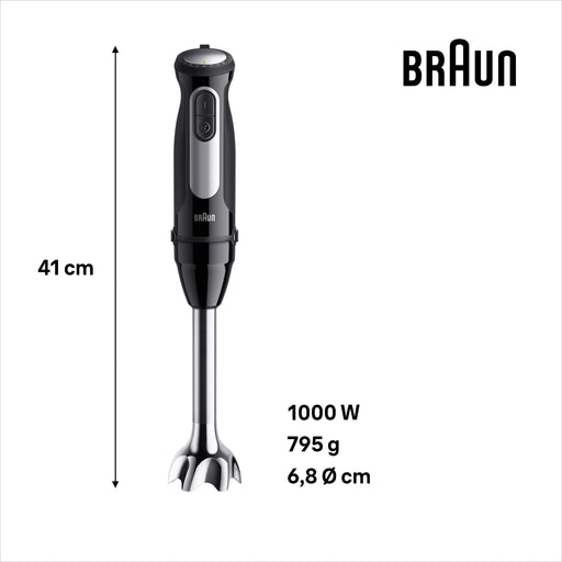 EAN 8021098003980 - Braun MultiQuick 5 MQ55.254MBK 0,5 L Batidora de inmersión 1000 W Negro, Acero inoxidable imagen 2