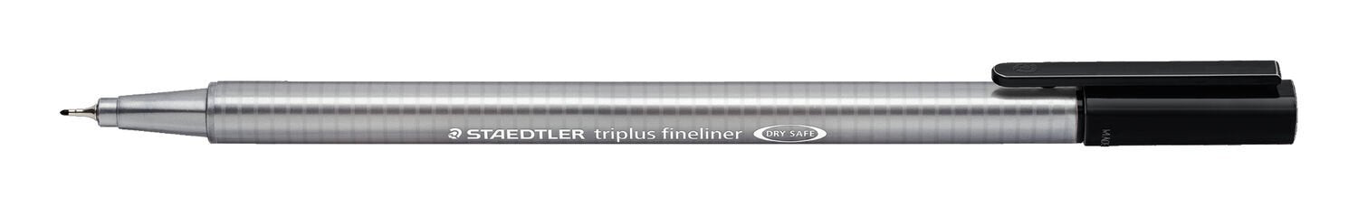 EAN 4007817150696 - Staedtler Triplus rotulador de punta fina Fino Negro 4 pieza(s) imagen 1