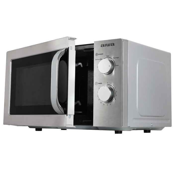EAN 8435256898040 - Aiwa MW-200SL microondas Plata, Acero inoxidable Solo microondas Encimera 20 L 700 W imagen 2