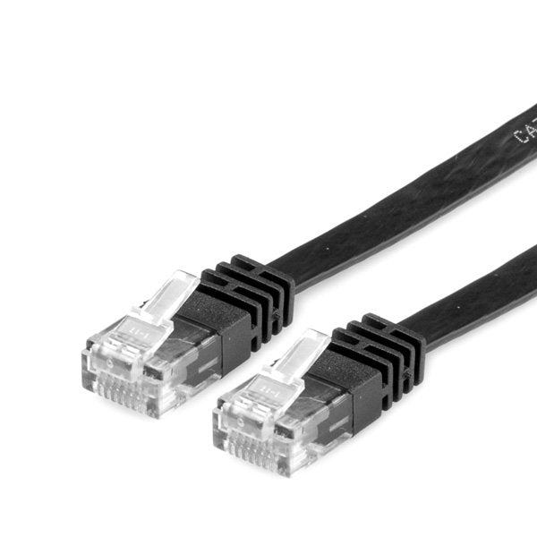 EAN 7611990123766 - VALUE UTP Cat.6 Flat Network Cable, black 1 m1 cable de red Negro 1 m Cat6 U/UTP (UTP) imagen 1
