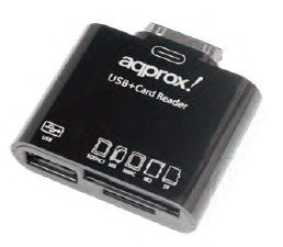 EAN 8435099513827 - Approx appCRS lector de tarjeta Samsung 30-pin Negro imagen 1