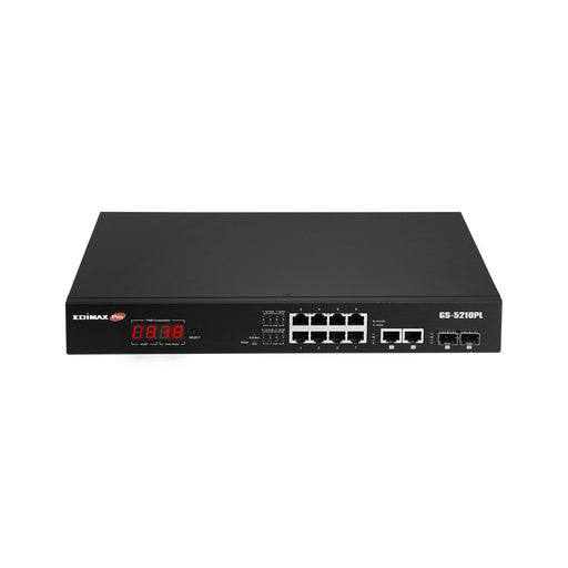 EAN 4717964704269 - Edimax GS-5210PL switch Gestionado Gigabit Ethernet (10/100/1000) Negro imagen 1