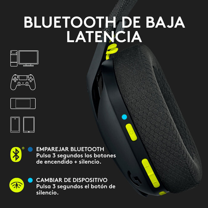 EAN 5099206095007 - Logitech G 981-001050 auricular y casco Auriculares Inalámbrico Diadema Juego Bluetooth Negro imagen 9