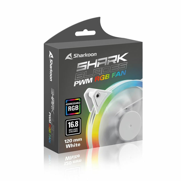 EAN 4044951039982 - Sharkoon Shark Blades PWM Carcasa del ordenador Ventilador 12 cm Blanco 1 pieza(s) imagen 5