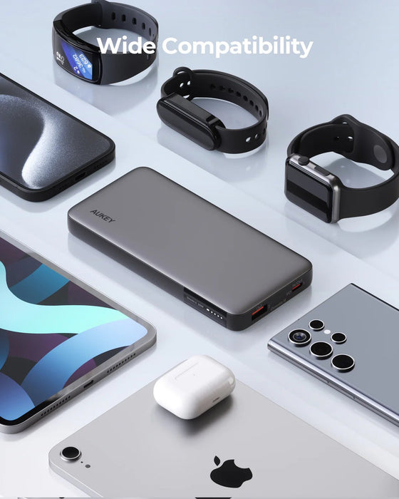 EAN 0689323786411 - AUKEY Powerbank PB-Y41, 10 000 mAh, 30 W (pilka) Polímero de litio 10000 mAh Gris imagen 1