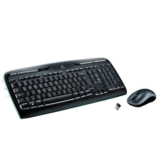 EAN 5099206033542 - Logitech Wireless Combo MK330 teclado Ratón incluido Oficina USB QWERTY Español Negro, Gris imagen 1