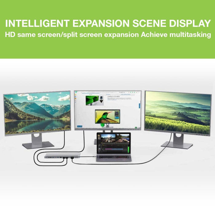 EAN 8059018365368 - Techly IUSB31C-DOCK12DPHD base para portátil y replicador de puertos Alámbrico USB 3.2 Gen 1 (3.1 Gen 1)  imagen 9