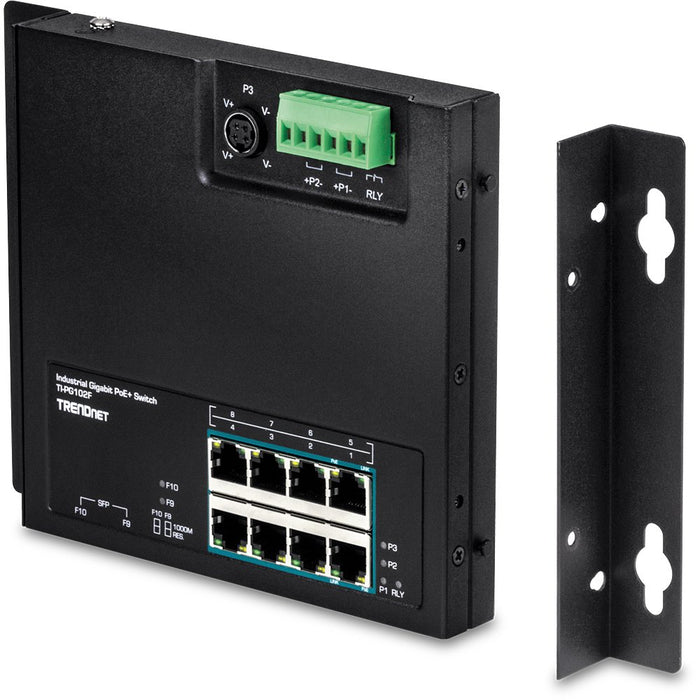 EAN 0710931161786 - Trendnet TI-PG102F switch Gigabit Ethernet (10/100/1000) Energía sobre Ethernet (PoE) Negro imagen 4