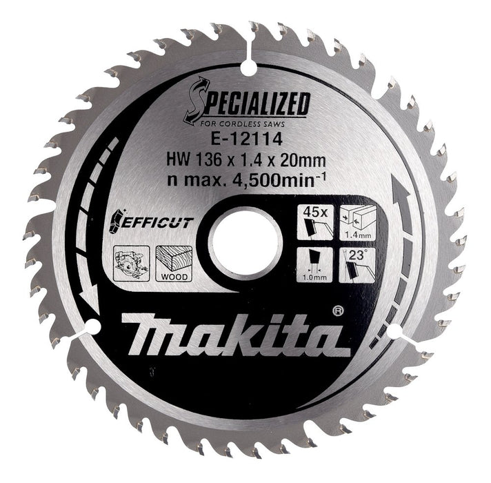 EAN 0088381585491 - Makita E-12114 hoja de sierra circular 1 pieza(s) imagen 1