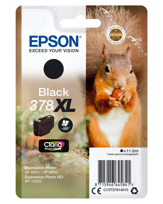 EAN 8715946645841 - Epson Squirrel C13T37914010 cartucho de tinta 1 pieza(s) Original Alto rendimiento (XL) Negro imagen 1