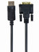 EAN 8716309078955 - Gembird CC-DPM-DVIM-3M adaptador de cable de vídeo DisplayPort DVI Negro imagen 1